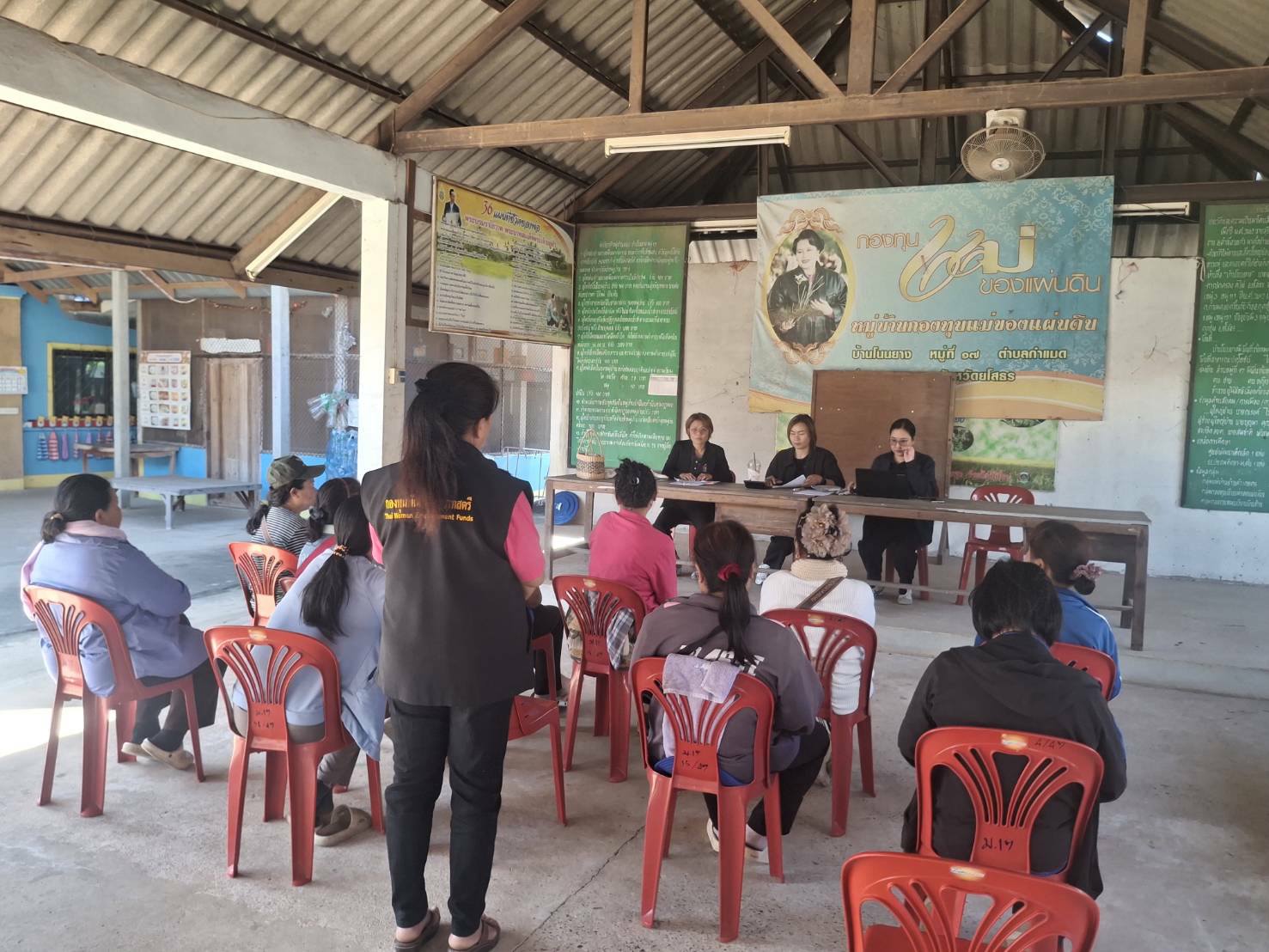 สำนักงานพัฒนาชุมชนอำเภอกุดชุม  ลงพื้นที่ติดตามการดำเนินงานกองทุนพัฒนาบทบาทสตรี อำเภอกุดชุม 